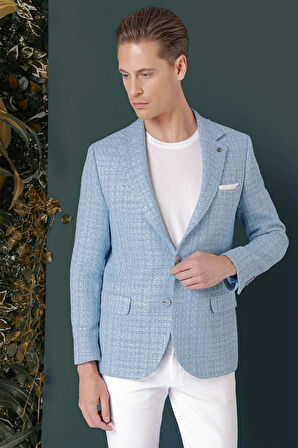 C 660 Slim Fit Mavi Spor Ceket