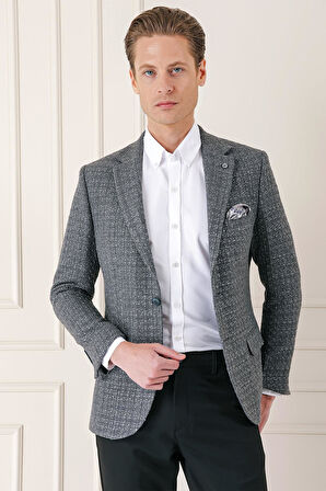 C 660 Slim Fit Füme Spor Ceket