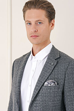 C 660 Slim Fit Füme Spor Ceket