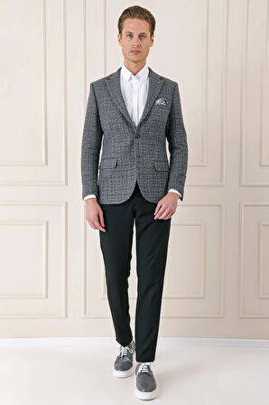 C 660 Slim Fit Füme Spor Ceket