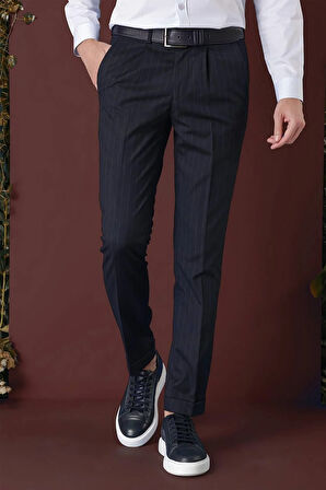 P 1133 Slim Fit Lacivert Spor Pantolon