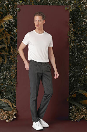 P 1133 Slim Fit Füme Spor Pantolon