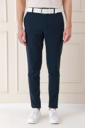P 1150 Comfort Fit Beli Lastikli Yan Cep Lacivert Jogger Pantolon