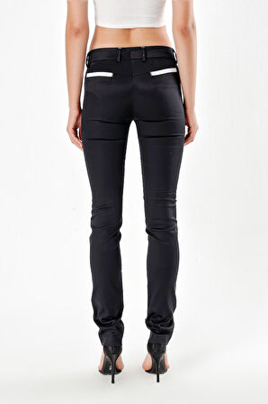 Siyah DAR KESİM KLASİK PANTOLON  40517 | 38