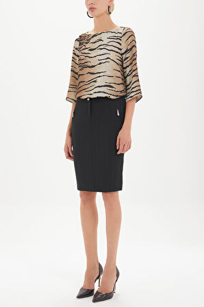 Siyah Dar kesim etek 80283 | 44