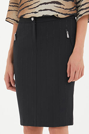 Siyah Dar kesim etek 80283 | 44