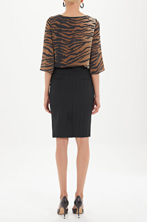 Siyah Dar kesim etek 80283 | 44