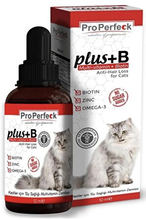 Plus+b Kediler Için Tüy Sağlığı Damlası 50 Ml