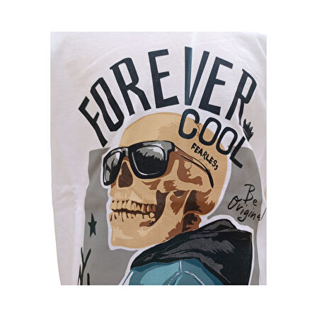 Erkek Çocuk Dijital Baskılı %100 Pamuk T-Shirt Penye Dokuma