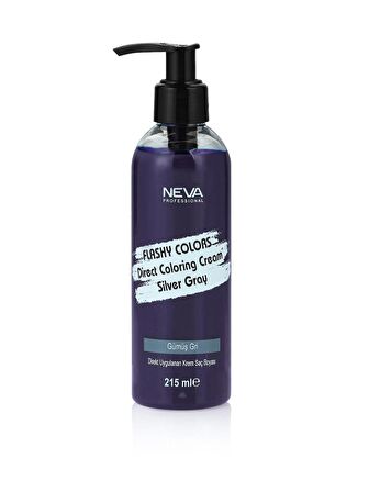 Neva Flashy Colors Krem Saç Boyası 215ml Gümüş Gri