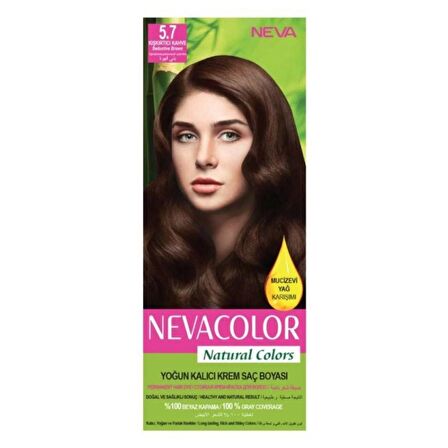 Neva Color Natural Saç Boyası Seti 5.7 Kışkırtıcı Kahve