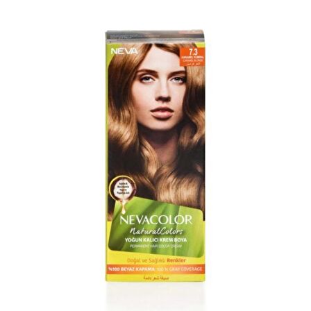 Neva Color Natural Saç Boyası 7.3 Karamel Kumral