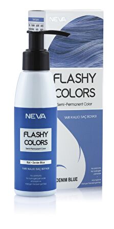 Neva Flashy Colors Yarı Kalıcı Saç Boyası 100 Ml Kot Rengi 3 Adet