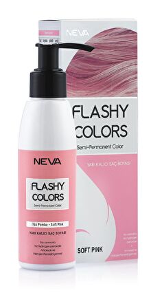 Neva Flashy Colors Yarı Kalıcı Saç Boyası 100 Ml Toz Pembe 3 Adet
