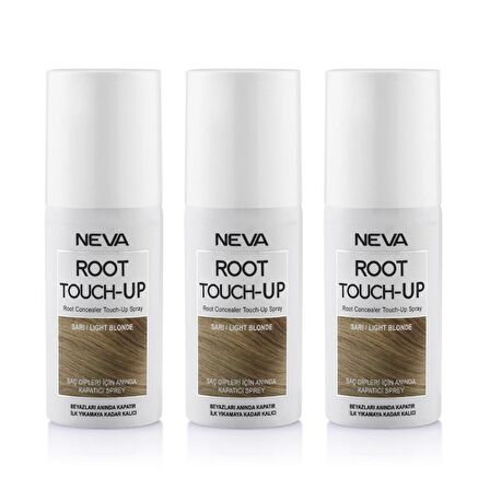 Neva Root Touch Up Kapatıcı Sprey 75 Ml Sarı 3 Adet