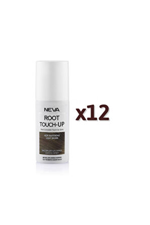Neva Root Touch Up Kapatıcı Sprey 75ml Açık Kahve 12 Adet