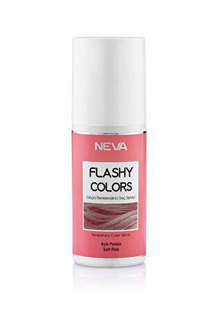 Neva Flashy Colors Geçici Renkli Saç Spreyi 75ml Açık Pembe