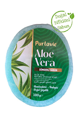 Doğal (Nemlendirici) Aloe Vera Süngerli Sabun 100 gr.