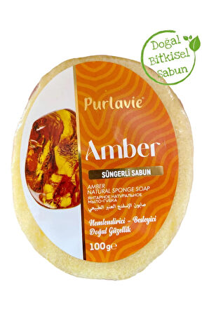 Doğal (Nemlendirici) Amber Süngerli Sabun 100 gr.