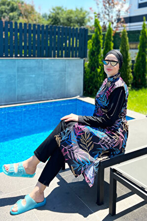 Tam Kapalı Tesettür Mayo Remsa Mayo R4404 Yaren | XL