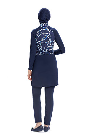 Likralı Tam Kapalı Mayo 259/02 Remsa Mayo | Lacivert