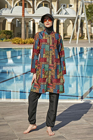 Remsa Paraşüt Tam Kapalı Tesettür Mayo R4603 Cemre | S