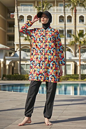 Remsa Paraşüt Tam Kapalı Tesettür Mayo R4606 Pervin | M