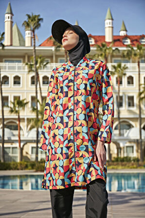 Remsa Paraşüt Tam Kapalı Tesettür Mayo R4606 Pervin | M