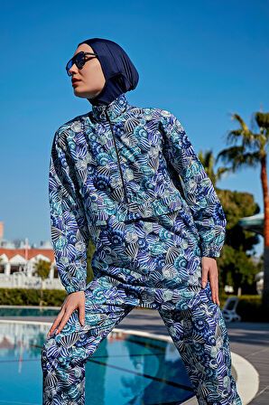 Remsa Paraşüt Tam Kapalı Tesettür Mayo R4702 Kabuklar | M