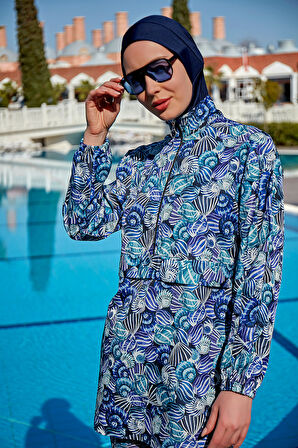 Remsa Paraşüt Tam Kapalı Tesettür Mayo R4702 Kabuklar | M