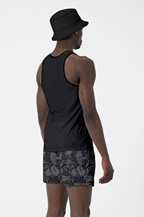 Erkek Havuz Deniz Şort Desenli 202 Siyah | L