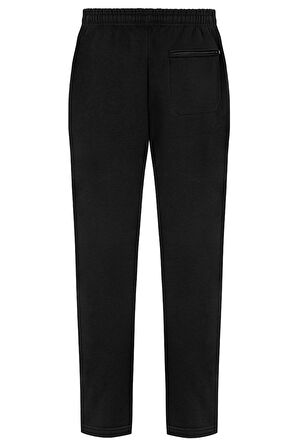 Erkek Premium Kumaş Üç İplik Şardonlu 3cepli Eşofman Altı REA-02 Siyah | 4XL