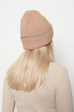 Sim Detaylı Kadın Bere RKŞ-1139 Camel | Standart