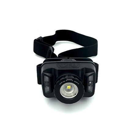 Hag Şarjlı Kafa Lambası Hareket Sensörlü Zoomlu Kamp Feneri Balıkçı Avcı Feneri