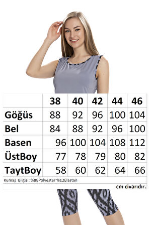 Sıfır Kol Taytlı Yarı Kapalı Mayo 3151-13 Lila  | 44