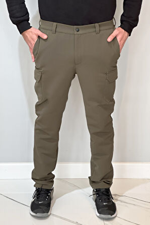 Erkek Komondo Cep İçi Şardonlu Pantolon REA-9707 Haki | XL
