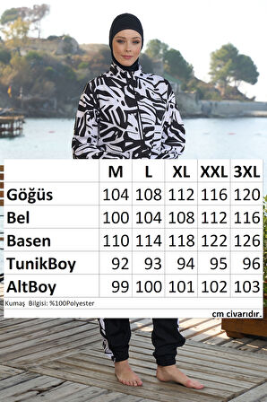 Paraşüt Tam Kapalı Tesettür Mayo 25965 Siyah | M