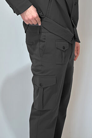 Erkek Çıtçıtlı Pantolon 24720 Siyah | XXL