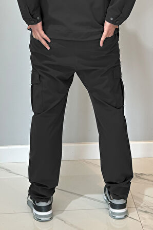Erkek Çıtçıtlı Pantolon 24720 Siyah | 3XL