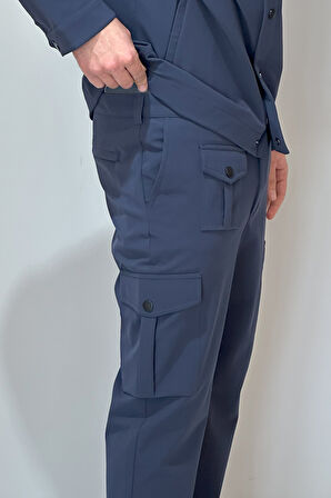 Erkek Çıtçıtlı Pantolon 24720 Lacivert | XL