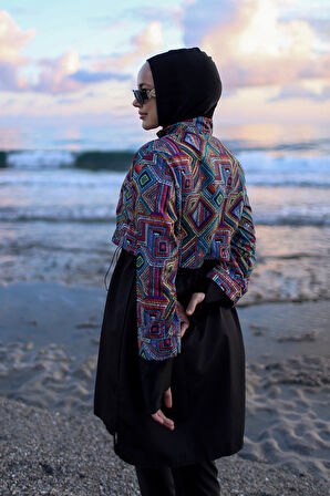 Tam Kapalı Tesettür Mayo Hale R2502 | XL