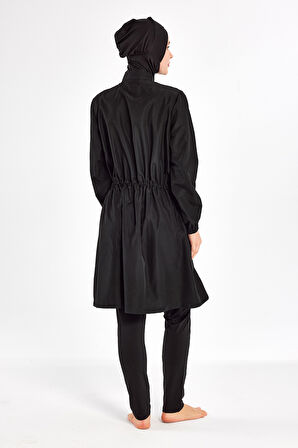 Tam Kapalı Tesettür Mayo Ever 1402 Siyah | XXL