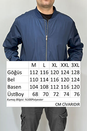 Erkek Kolej Yaka Mevsimlik Ceket Tek Üst REU-9127 Lacivert | XXL