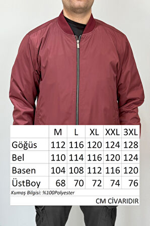 Erkek Kolej Yaka Mevsimlik Ceket Tek Üst REU-9127 Bordo | 3XL
