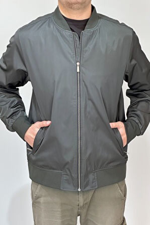 Erkek Kolej Yaka Mevsimlik Ceket Tek Üst REU-9127 Haki | M