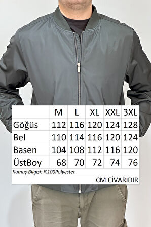 Erkek Kolej Yaka Mevsimlik Ceket Tek Üst REU-9127 Haki | XL
