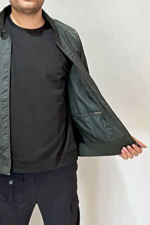 Erkek Feremuarlı Mevsimlik Ceket Tek Üst REU-9114 Haki | L