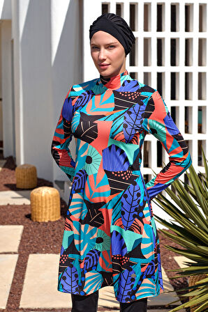 Likralı Tam Kapalı Tesettür Mayo 2104 Siyah | S