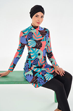 Likralı Tam Kapalı Tesettür Mayo 2104 Siyah | S