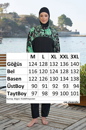 Paraşüt Tam Kapalı Tesettür Mayo 25961 Siyah | L